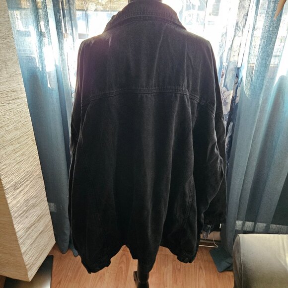 Yours | Plus Size -  Black Oversized Denim Jacket - NWT - Picture 4 of 16